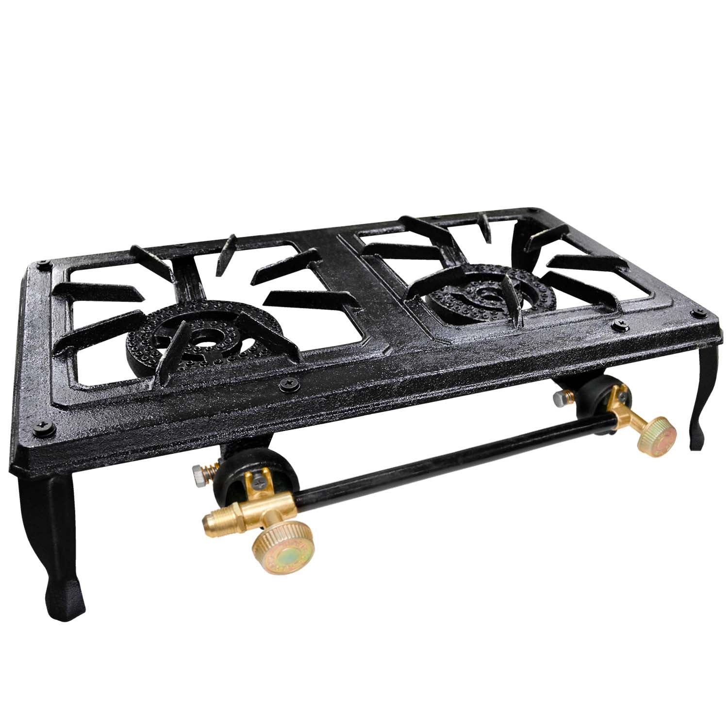 Double Burner Cast Iron Gas Stove
