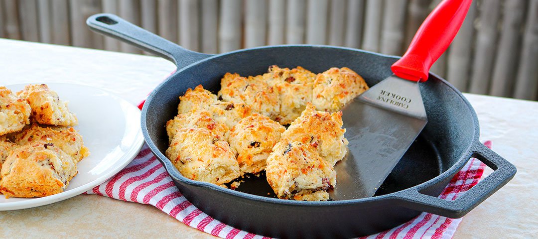 Bacon Cheddar Drop Biscuits