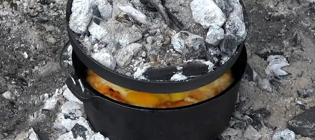 Dutch Oven Peach Cobbler