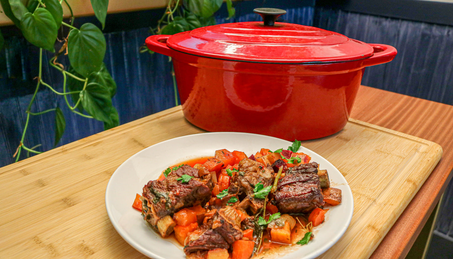 Braised Short Ribs with Root Vegetables