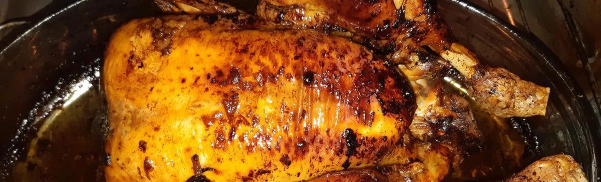 Beer Butt Chicken on the Kamado