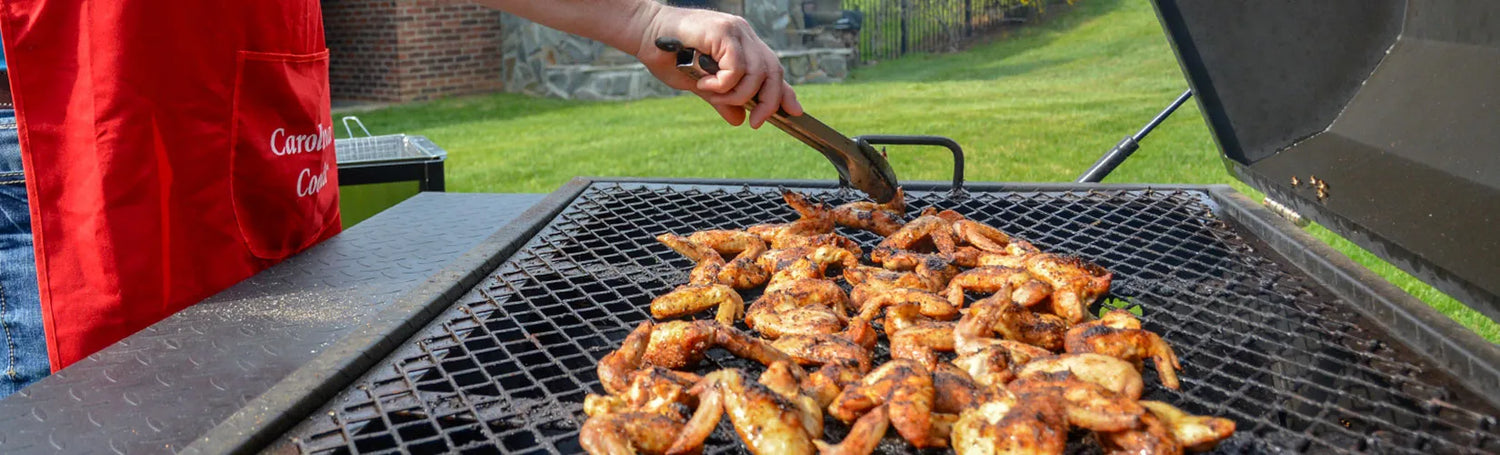 Chicken Wings on BBQ Cooker