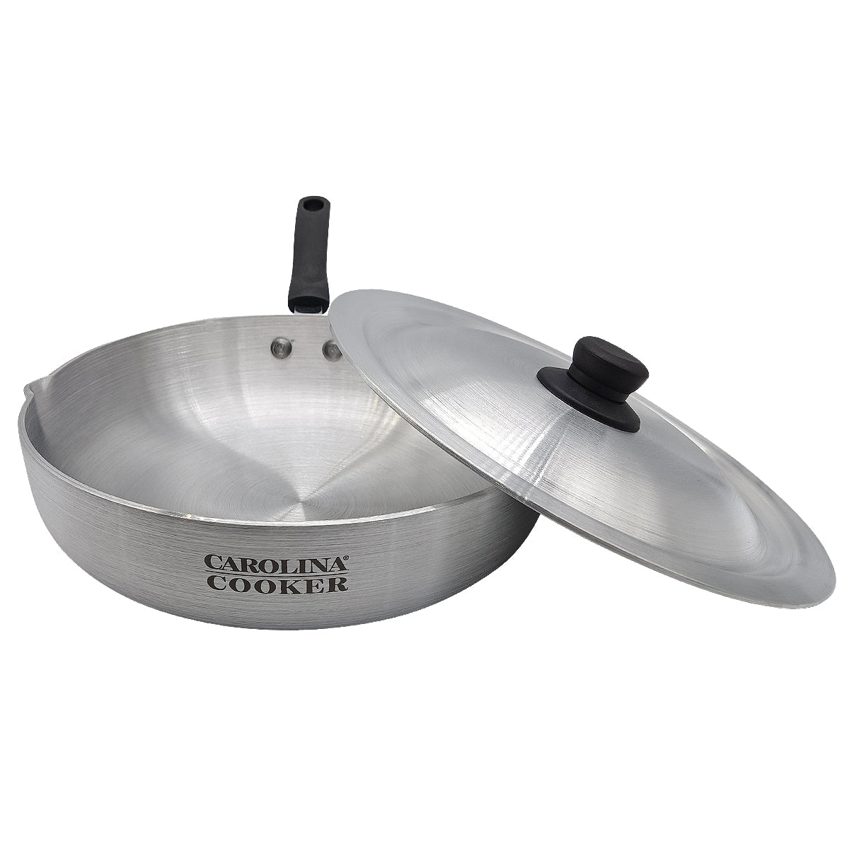 10" FRY PAN W/ POUR SPOUT & LID