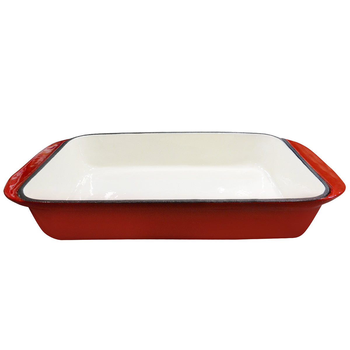 S RECT CAST IRON CASSEROLE