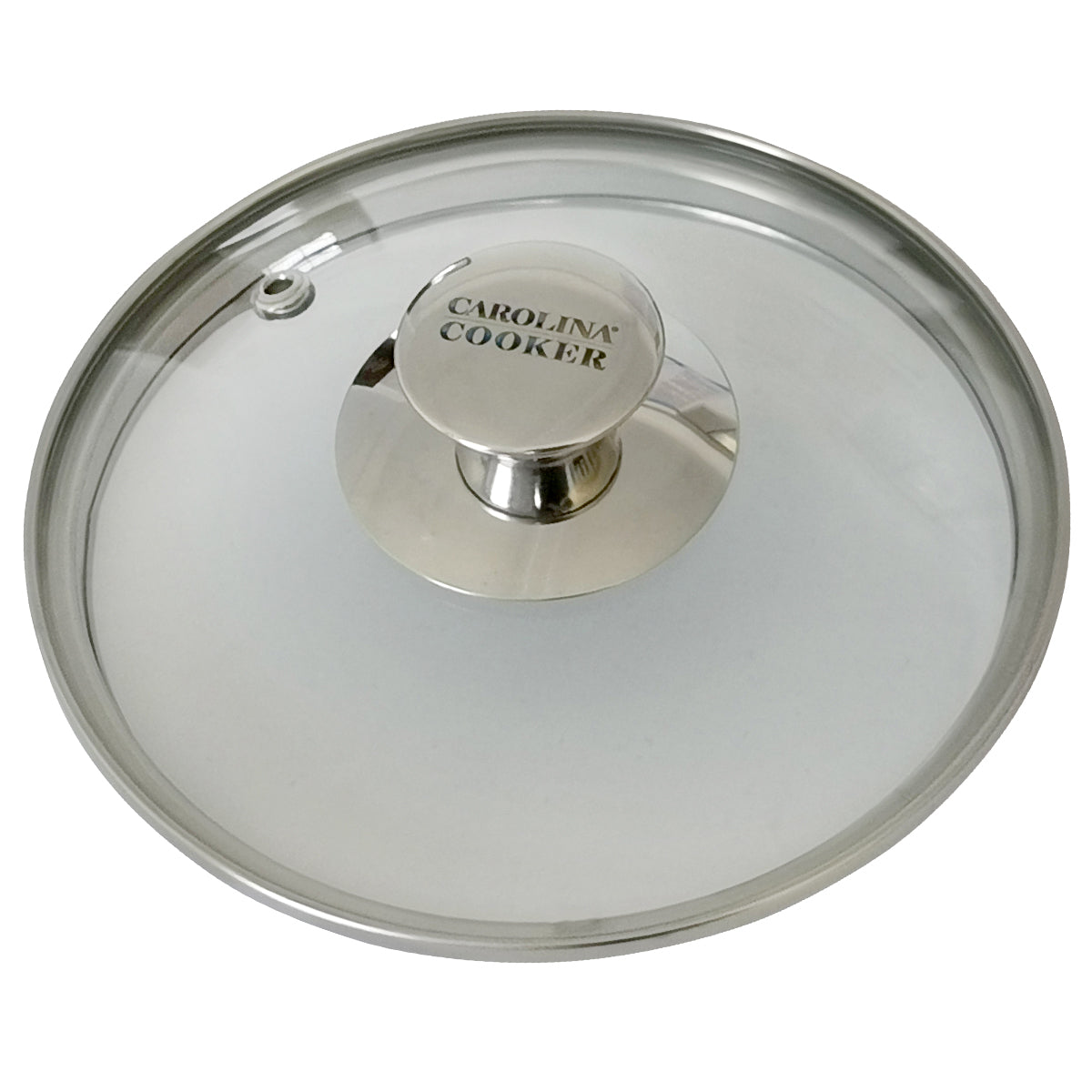 6" GLASS LID W/ SS KNOB