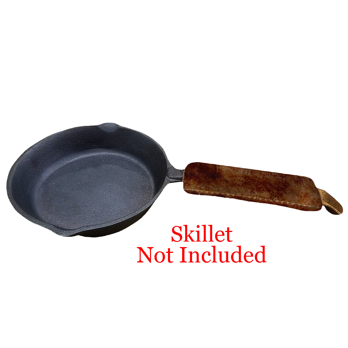 LEATHER CAST IRON PAN HNDL
