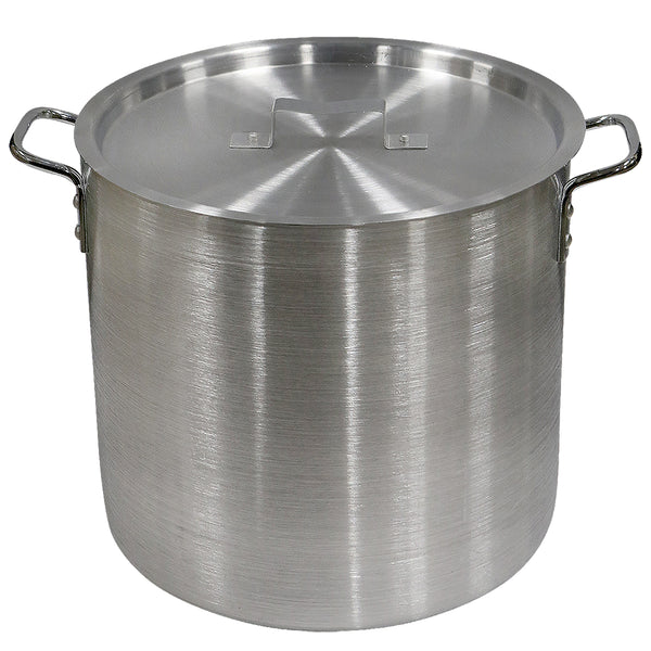 24 Quart Aluminum Stock Pot with Lid