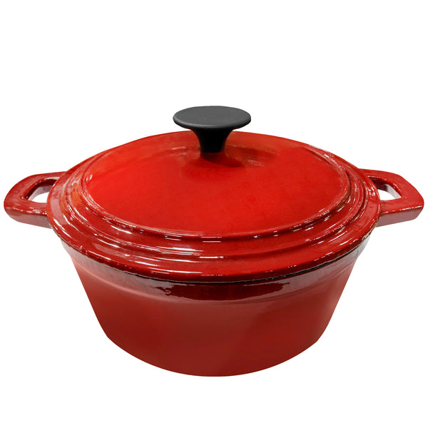 2.5 Quart Enamel Cast Iron Pot with Lid