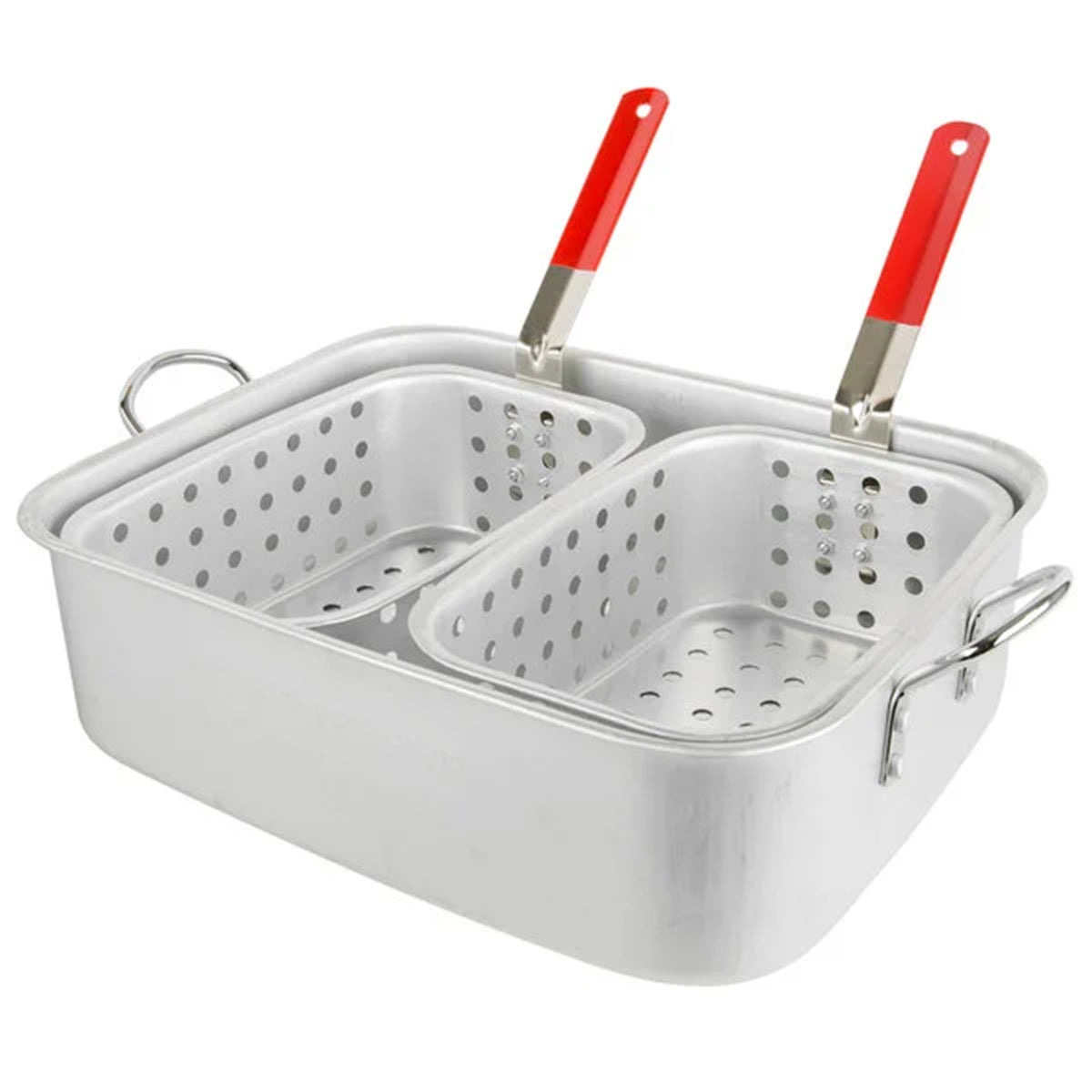 18QT DUAL BASKET FRYER W/ STAND