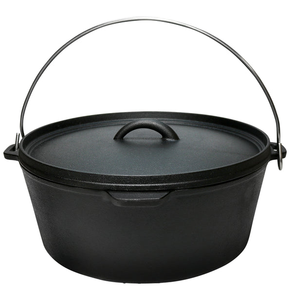 9 QT Dutch Oven Cast Iron Preseasoned