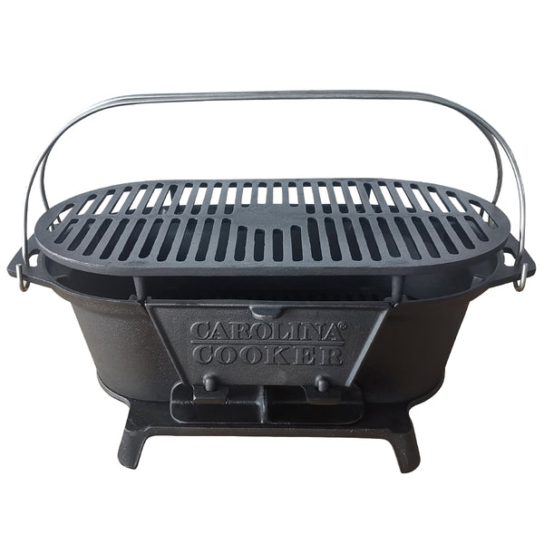Pre-seasoned Cast Iron Charcoal Grill
