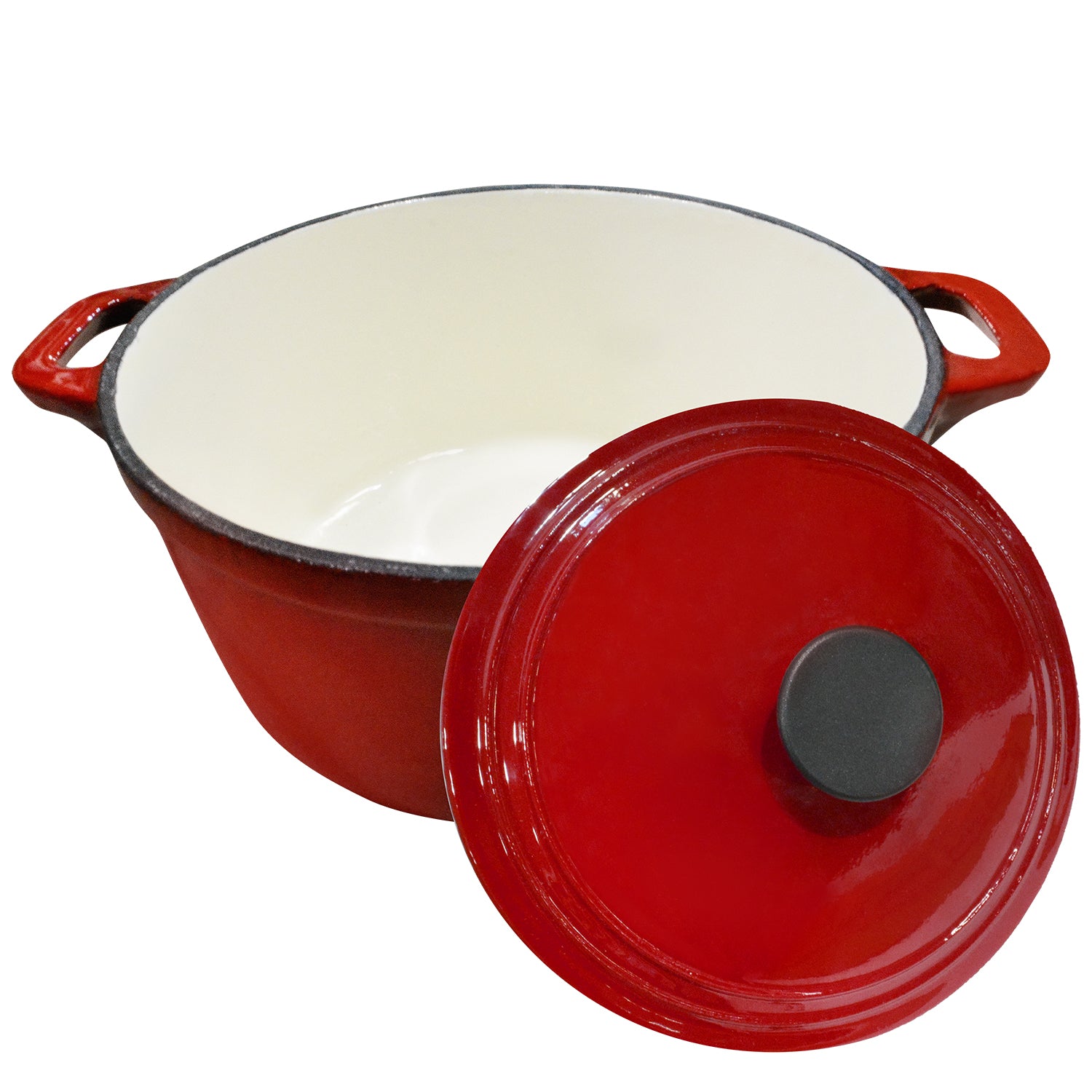 4.5QT RND CAST IRON POT W/ LID