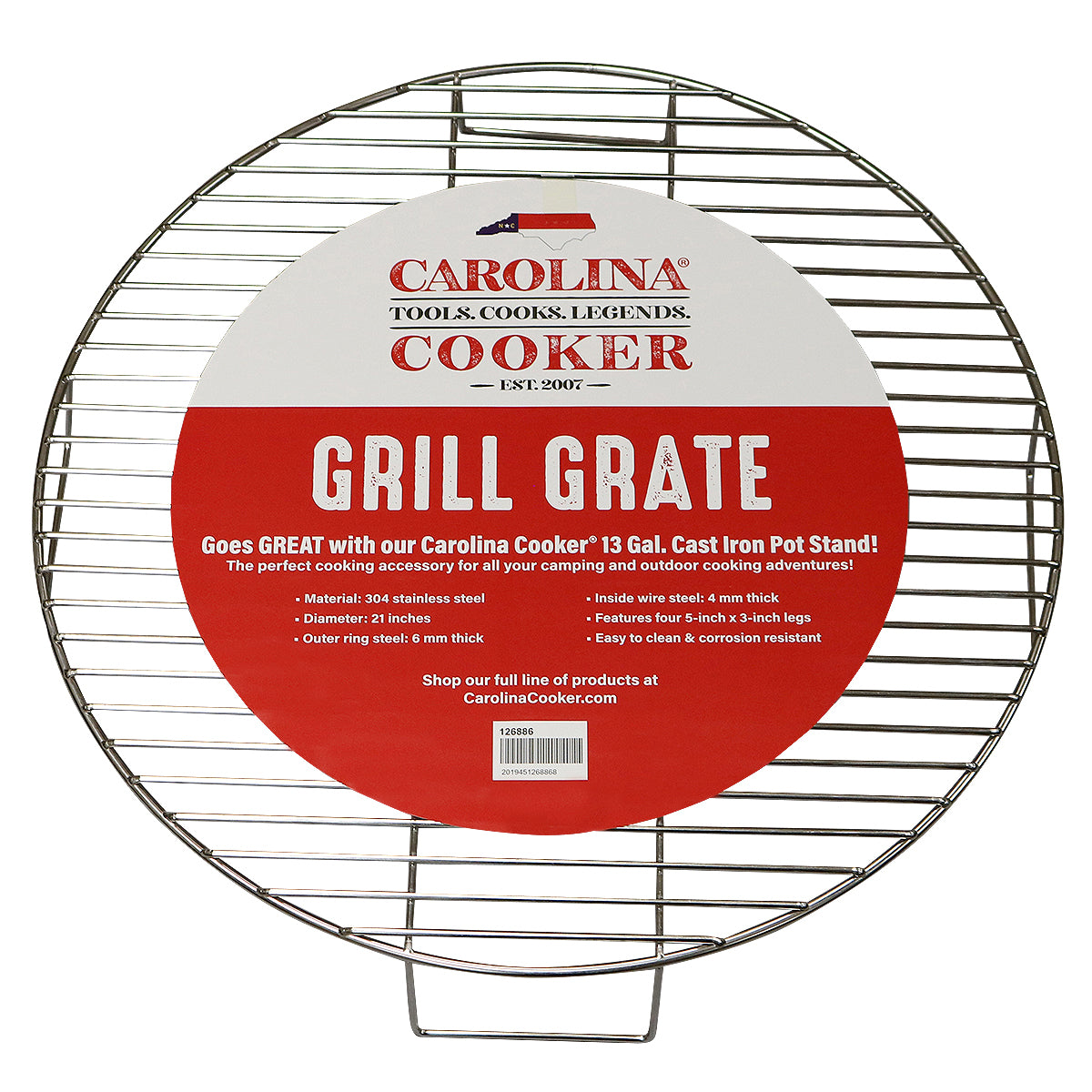 21" RND GRILL GRATE W/ LEGS