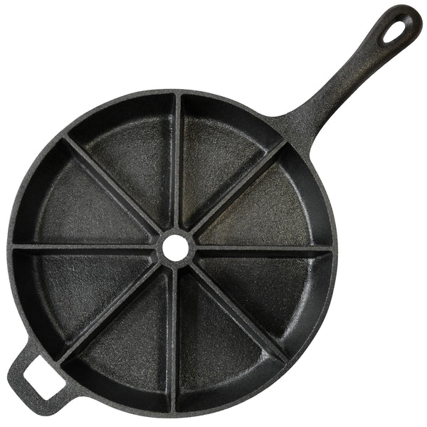 Pre-seasoned Cast Iron Wedge Skillet, 8 Slice