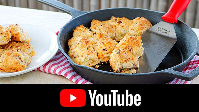  Bacon Cheddar Drop Biscuits Recipe Video